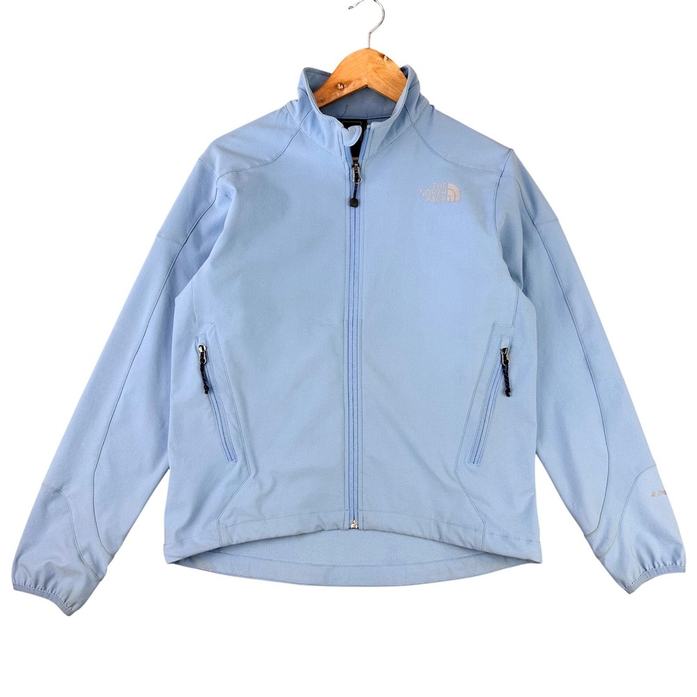 The North Face APEX Jacket Womens Medium Blue Full-Zip Lightweight‎ Soft Shell